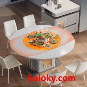 Bàn Ăn Thông Minh Tích Hợp Bếp Điện – Đa Năng, Tiện Nghi, Hiện Đại Cho Mọi Gia Đình